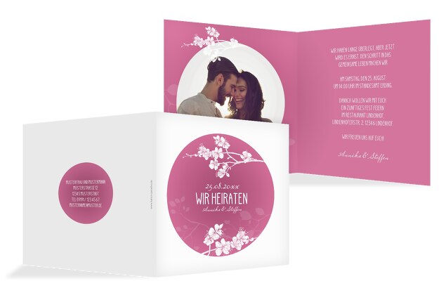 Hochzeit Einladung Cherry Blossom