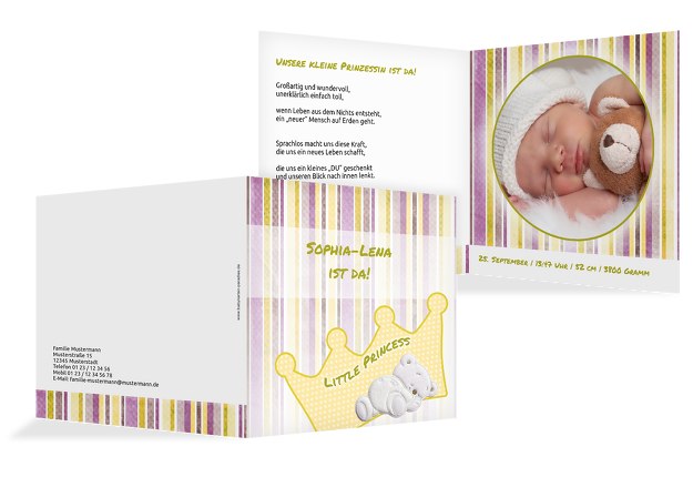 Babykarte Krone