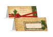Tischkarte Goldenes Geschenk