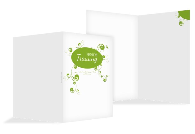Hochzeit Kirchenheft Umschlag squiggle chubby