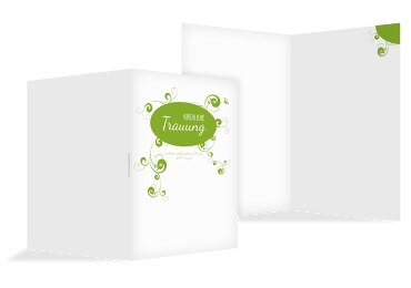 Hochzeit Kirchenheft Umschlag squiggle chubby