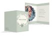 Baby Dankeskarte Vintage Blumenranke