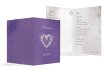 Hochzeit Menükarte glamour heart