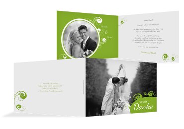 Hochzeit Dankeskarte squiggle chubby