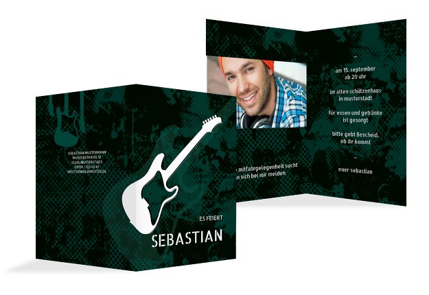 Geburtstagskarte Guitar Foto