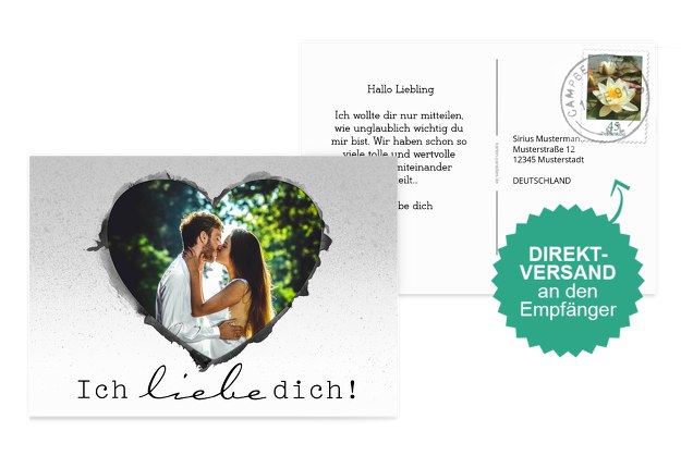 Fotospruchkarte Liebe