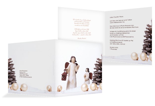 Einladung Weihnachtsengel