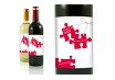 Hochzeit Flaschenetikett Puzzleteile