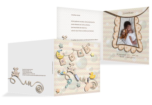 Babykarte Babyelements