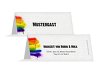 Hochzeit Tischkarte Regenbogenliebe