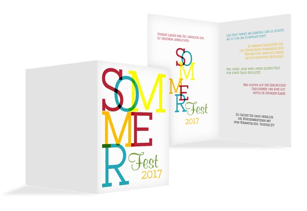 Einladung Sommerfest Sommer