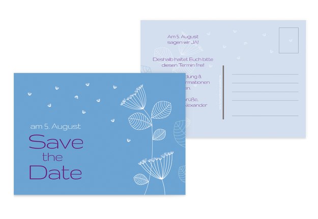 Save-the-Date Pusteblume