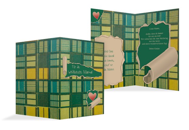 Muttertagskarte Geschenkpapier