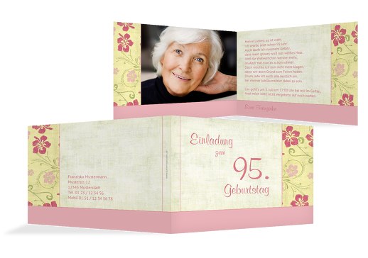 Einladungskarten zum 95. Geburtstag | karten-paradies.de