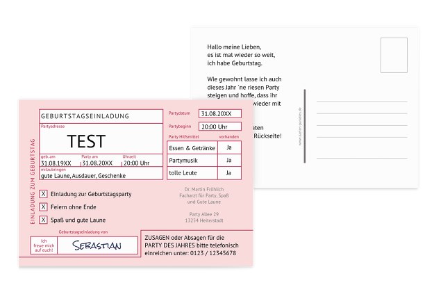 Testkarte TEST