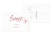 Save-the-Date abstrakte Blumen