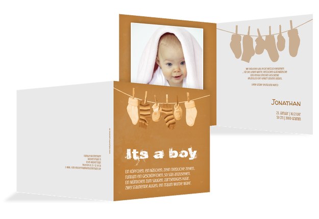 Baby Dankeskarte It's a boy