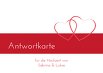 Ansicht 2 - Hochzeit Antwortkarte Herzensband