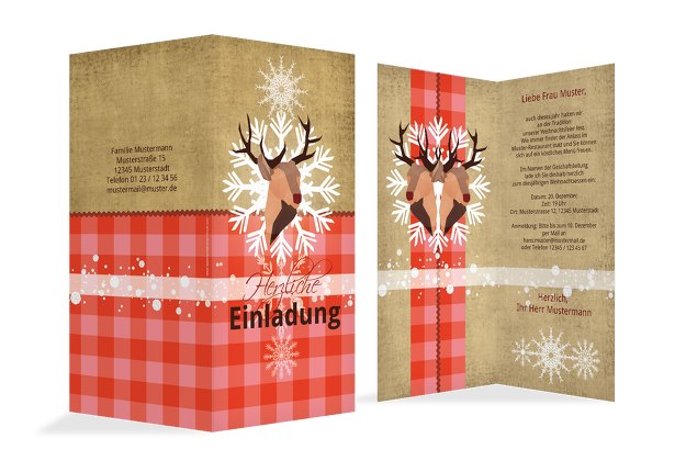 Einladung Hirschkopf