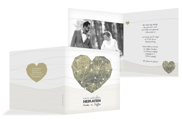 Hochzeit Einladung Sternenbild