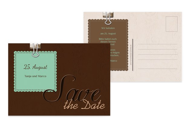 Save-the-Date Liebesnachricht
