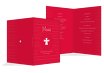 Menükarte Konfirmation Wellen Kreuz