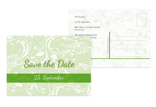 Save-the-Date Blättertraum