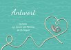 Ansicht 2 - Hochzeit Antwortkarte erfüllte Liebe