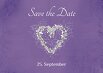Ansicht 2 - Hochzeit Save the Date glamour heart