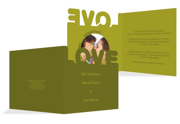 Kontur Einladung Love2