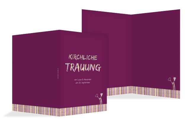 Hochzeit Kirchenheft Umschlag Wir heiraten