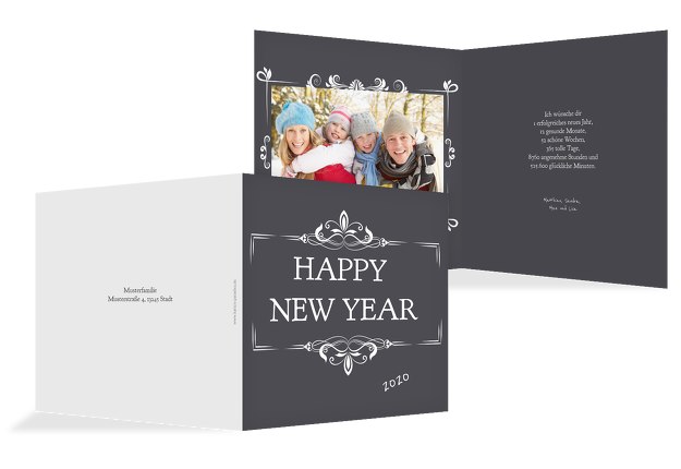 Neujahrskarte Happy New Year