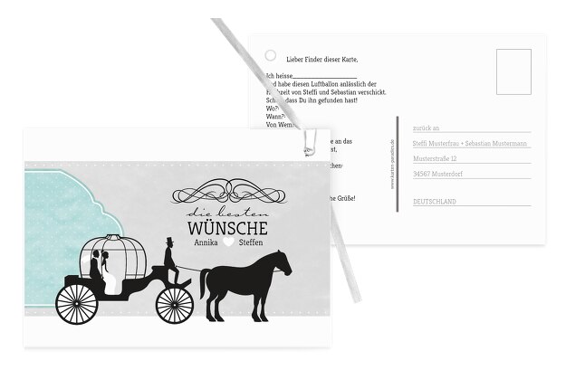 Ballonkarte Kutsche