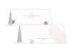 Hochzeit Tischkarte fingerprint