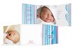 Baby Dankeskarte hearts and stripes