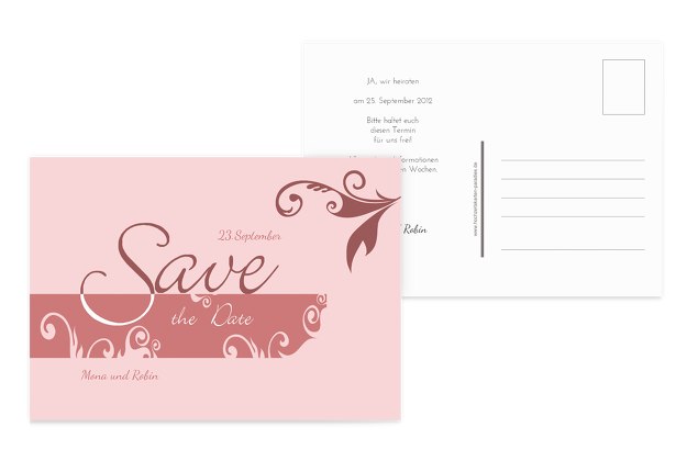 Save-the-Date squiggle square