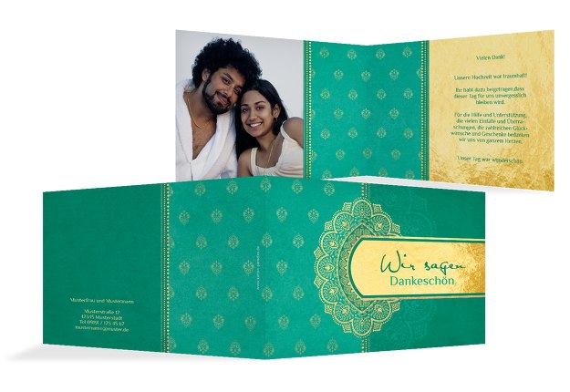 Hochzeit Dankeskarte Mumbai