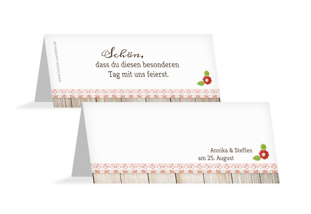 Hochzeit Tischkarte München