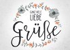 Ansicht 2 - Spruchkarte Liebe Grüße