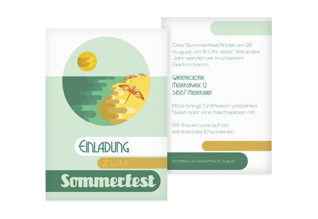 Einladung Sommerfest Sommerflair