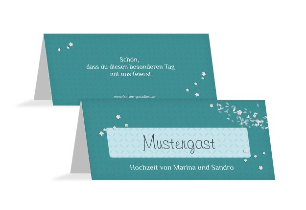 Hochzeit Tischkarte romantic flower