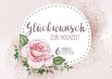 Ansicht 2 - Glückwunschkarte zur Hochzeit Blume