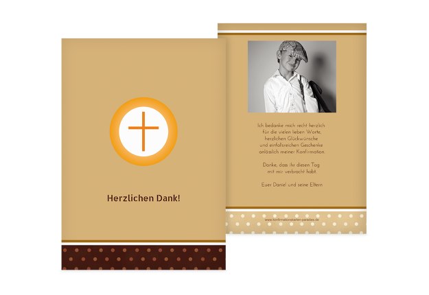 Konfirmation Danke Kreuzhostie