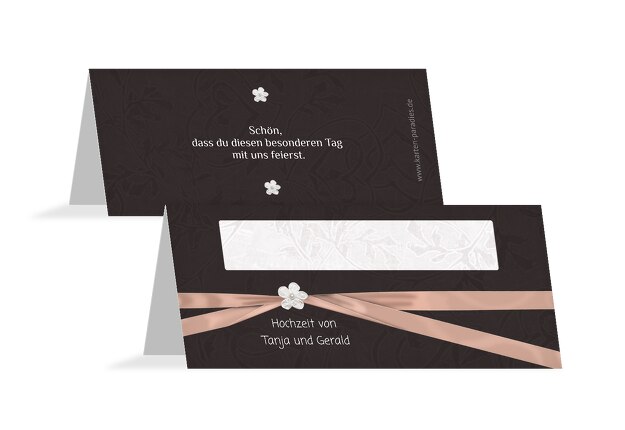 Hochzeit Tischkarte sanfte Blüte