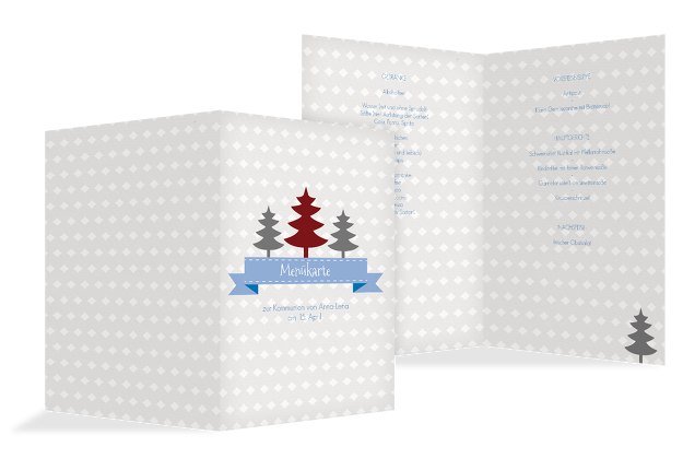 Menükarte Tannenbaum Banner