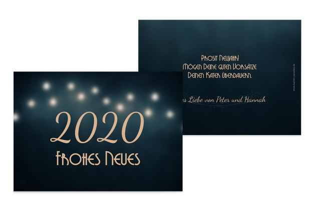 Neujahrskarte Moonlight-Night