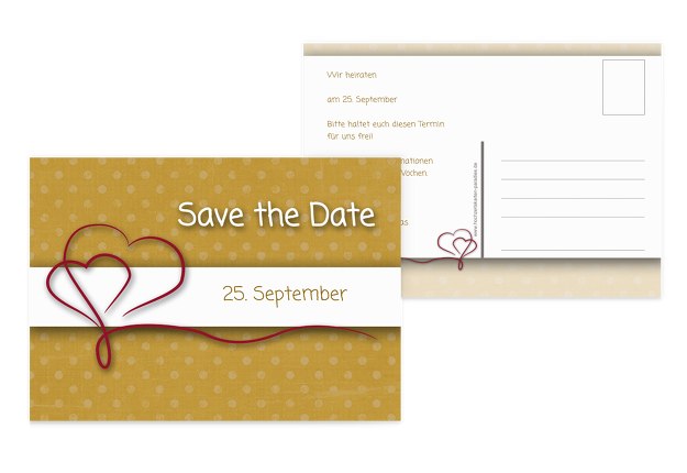 Save-the-Date Gepunktet