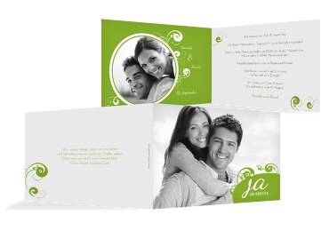 Hochzeit Einladungskarte squiggle chubby
