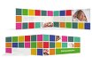Baby Dankeskarte bunte Würfel