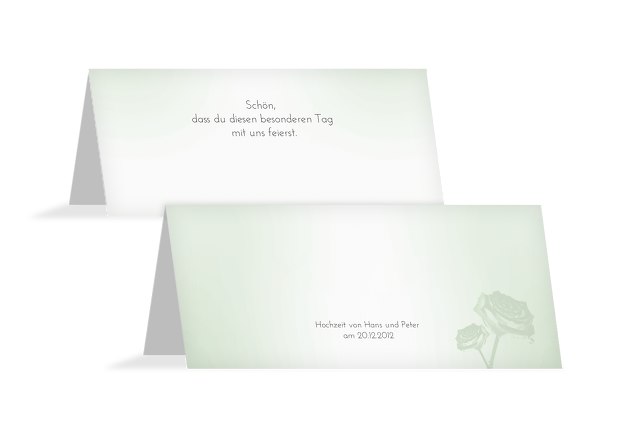 Hochzeit Tischkarte 3 Vermählung